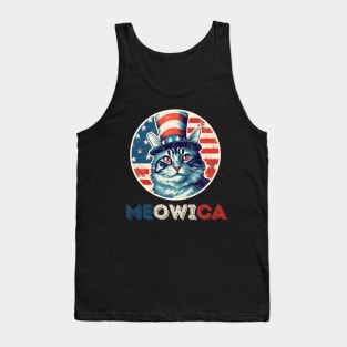 Meowica USA  - independence day Tank Top